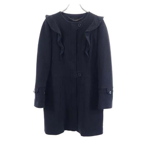 SEE BY CHLOE シーバイクロエ ノーカラーコート 40 黒 レディース