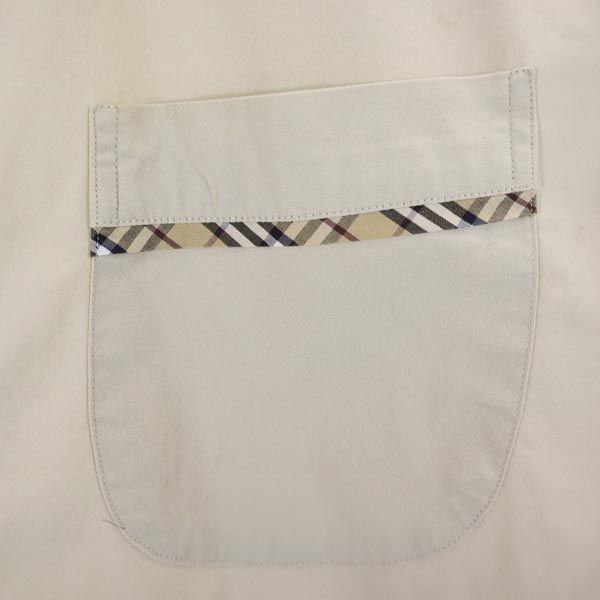 BURBERRY BLACK LABEL バーバリーブラックレーベル 三陽商会 長袖 シャツ 1 ベージュ系 ロゴ刺_ メンズ