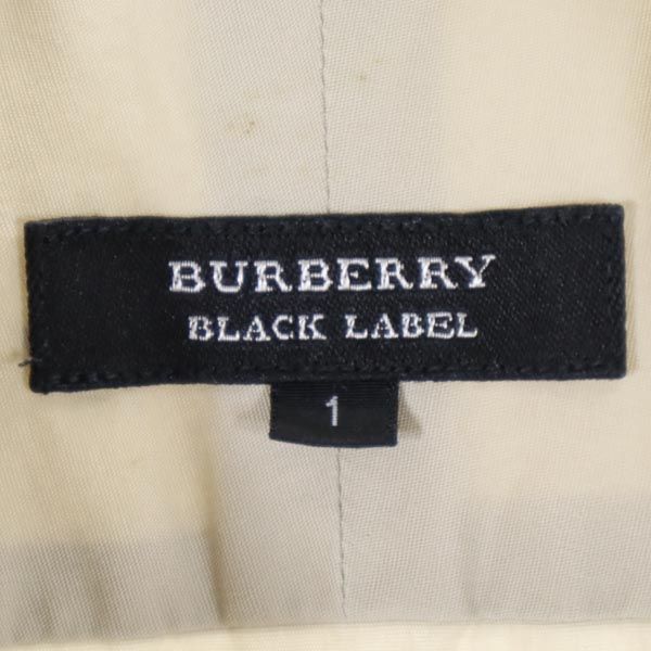 BURBERRY BLACK LABEL バーバリーブラックレーベル 三陽商会 長袖 シャツ 1 ベージュ系 ロゴ刺_ メンズ