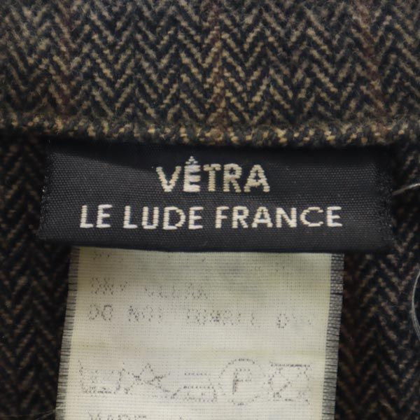 VETRA LE LUDE FRANCE ベトラルリュドフランス フランス製 ヘリンボーン ストライプ柄 ジャケット 16 ブラウン系 メンズ