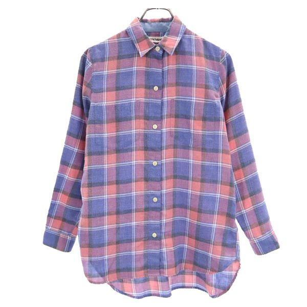 RIVET＆THREAD チェック柄 長袖 シャツ XS レッド系 RIVET＆THREAD レディース