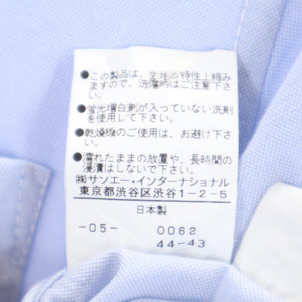 PEARLY GATES パーリーゲイツ 日本製 ゴルフ 長袖 ボタンダウンシャツ 2 ブルー系 レディース