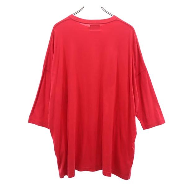 STUSSY ステューシー 日本製 半袖 Tシャツ S レッド系 オーバーサイズ ロンT メンズ