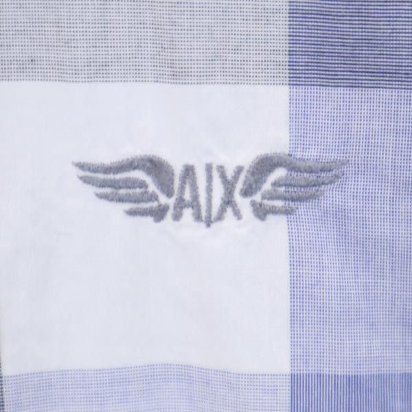 ARMANI EXCHANGE アルマーニエクスチェンジ チェック 長袖 シャツ S ブルー系 メンズ