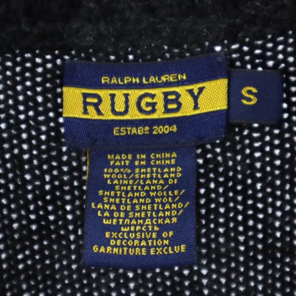 RALPH LAUREN RUGBY ラルフローレン ラグビー ウール ショールカラー ニット カーディガン S グレー系 レディース