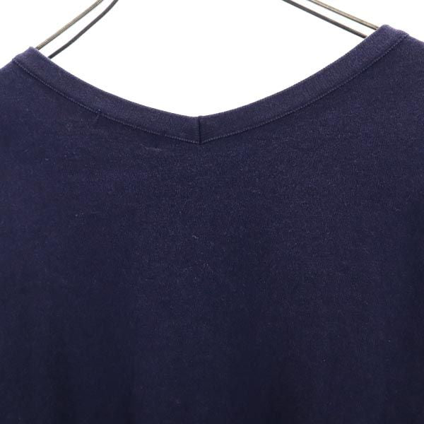 BLUE LABEL CRESTBRIDGE ブルーレーベルクレストブリッジ 三陽商会 コットンブレンド 長袖 ニット 36 ネイビー系 レディース