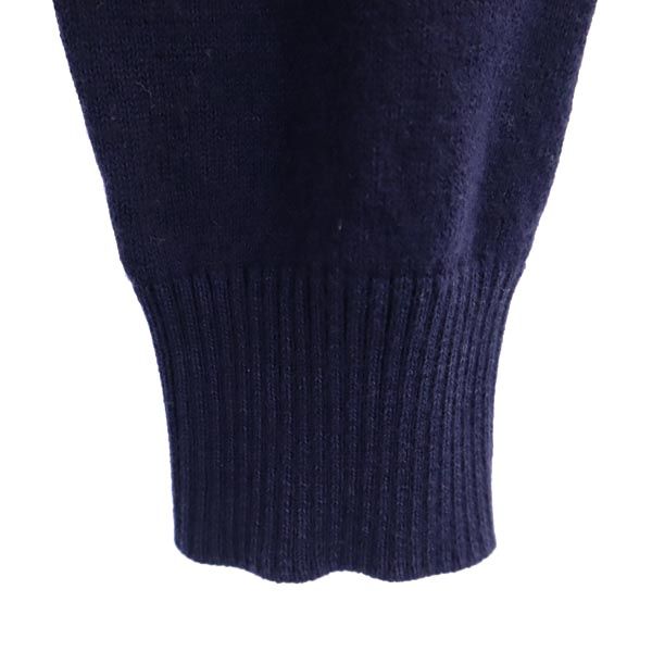 BLUE LABEL CRESTBRIDGE ブルーレーベルクレストブリッジ 三陽商会 コットンブレンド 長袖 ニット 36 ネイビー系 レディース