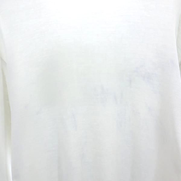 THE NORTH FACE ノースフェイス 日本製 NT37741 ロゴプリント 長袖 Tシャツ M ホワイト系 アウトドア ロンT メンズ