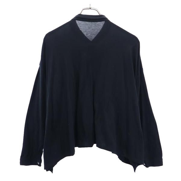 ワイズフォーリビング 長袖 シャツ ブラック Y's for living カットソー レディース