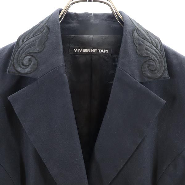 VIVIENNE TAM ヴィヴィアンタム 日本製 テーラードジャケット 0 ブラック系 レディース