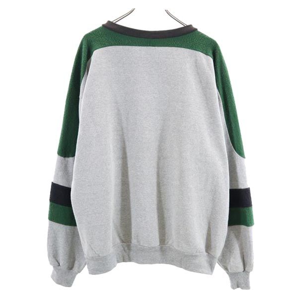 CHALK LINE JERZEES チョークライン ジャージーズ グリーンベイ パッカーズ ロゴ刺繍 長袖 Tシャツ XL グレー×緑 ロンT メンズ