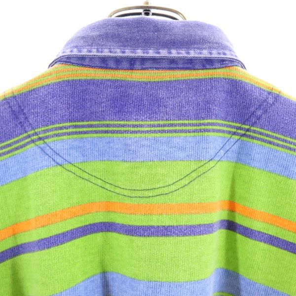 WATSONS STANDARD ISSUE ボーダー 長袖 ポロシャツ M/L メンズ