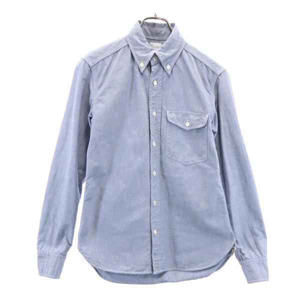 marka マーカ 日本製 長袖 ボタンダウンシャツ 1 ブルー系 メンズ