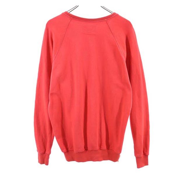 THA EDITOR ジエディター イタリア製 プリント 長袖 スウェット トレーナー XS 赤 メンズ