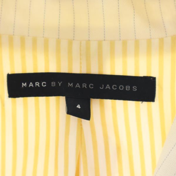 MARC BY MARC JACOBS マークバイマークジェイコブス ストライプ テーラードジャケット 4 アイボリー系 レディース