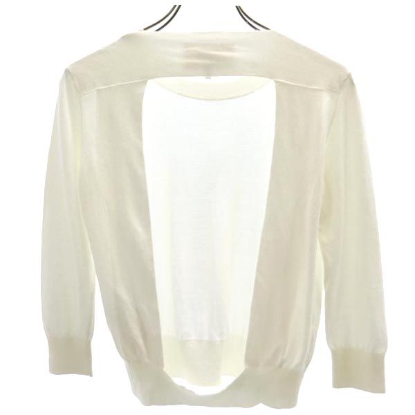 メゾンマルジェラ イタリア製 7分袖 バックオープン カットソー