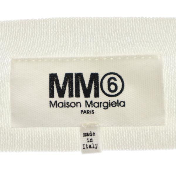 Maison Margiela メゾンマルジェラ イタリア製 7分袖 バックオープン カットソー S 白 レディース