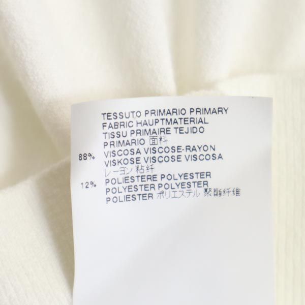 Maison Margiela メゾンマルジェラ イタリア製 7分袖 バックオープン カットソー S 白 レディース