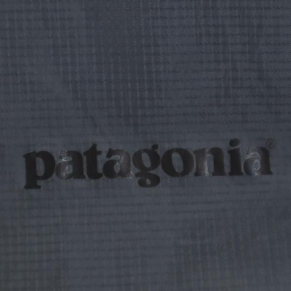 patagonia パタゴニア ロゴ 長袖 ナイロン ジップパーカー S グレー系 アウトドア ベンチレーション メンズ