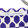 ダイアンフォンファステンバーグ 総柄 長袖 ストレッチ ワンピース パープル系 DIANE VON FURSTENBERG レディース