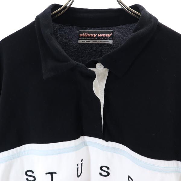 ステューシー ロゴ刺繍 長袖 Tシャツ 12 STUSSY ロンT ポロシャツ レディース