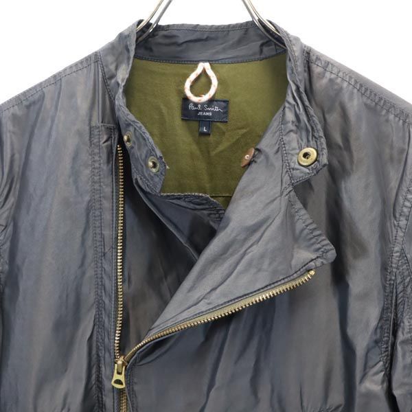 Paul Smith JEANS ポールスミスジーンズ ジップジャケット L 茶系 ライダース風ジャケット レディース