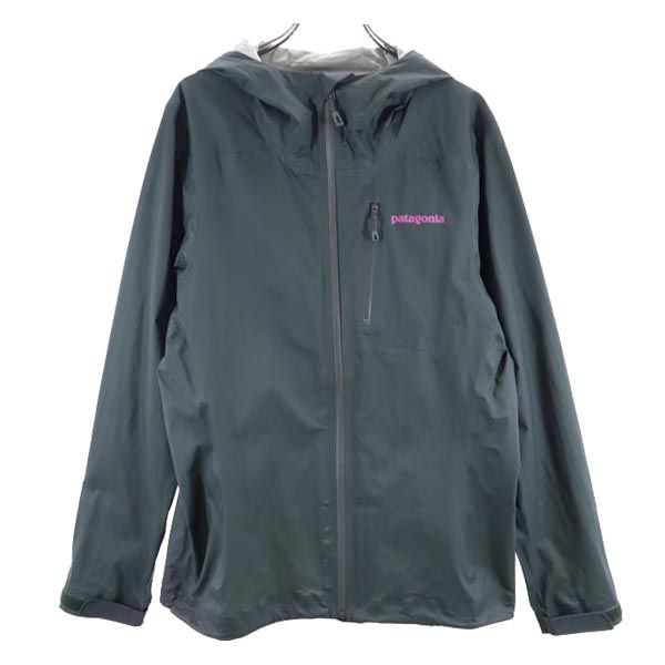 patagonia パタゴニア 長袖 ナイロン ジップパーカー M グレー系 アウトドア レディース