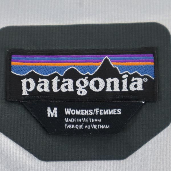 patagonia パタゴニア 長袖 ナイロン ジップパーカー M グレー系 アウトドア レディース
