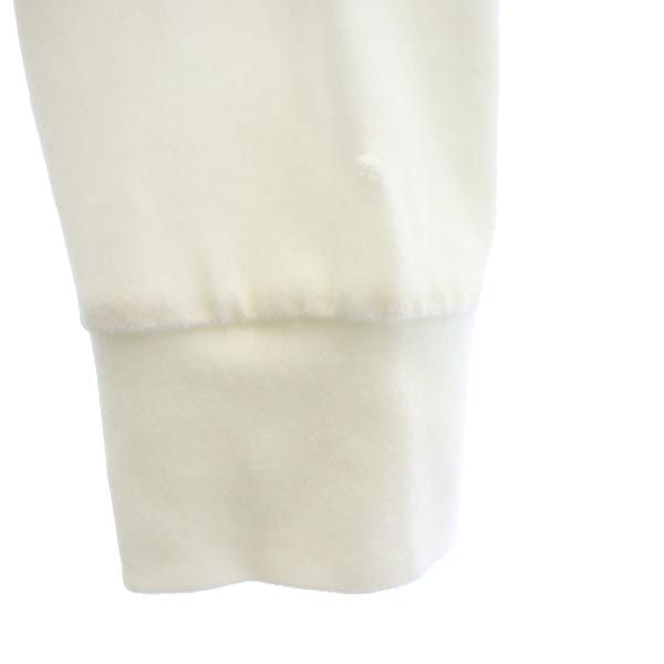 PEARLY GATES パーリーゲイツ 日本製 ロゴ刺繍 ゴルフ 長袖 ハーフジップ トレーナー 6 ホワイト系 メンズ