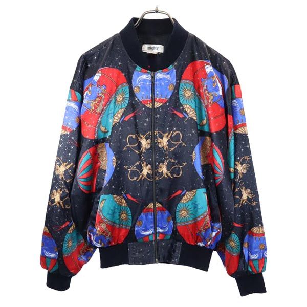 mighty オールド 総柄 ジップジャケット メンズ