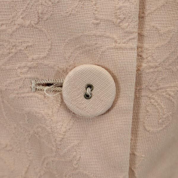 LANVIN en Bleu ランバンオンブルー 花柄 デザイン テーラードジャケット 38 ベージュ系 レディース