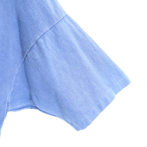 OLD オールド 90s ミッキーマウスプリント 半袖 Tシャツ ONE ブルー系 メンズ