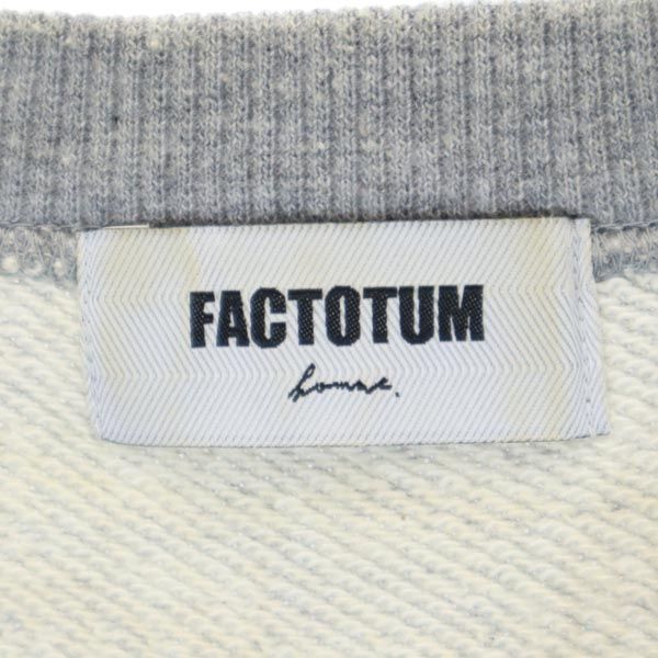 ファクトタム 日本製 半袖 シャツ 44 グレー FACTOTUM メンズ