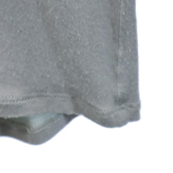 Christian Dior クリスチャンディオール フランス製 シルクブレンド 長袖 Vネック カットソー 38 グレー系 レディース