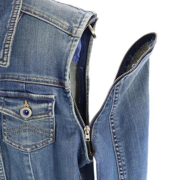 ARMANI JEANS アルマーニジーンズ 2WAY デニムジャケット S Gジャン レディース