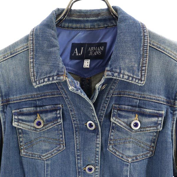 ARMANI JEANS アルマーニジーンズ 2WAY デニムジャケット S Gジャン レディース