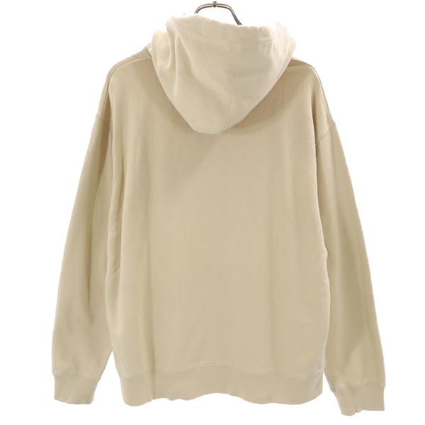 XLARGE エクストララージ ロゴ刺繍 長袖 スウェットパーカー M ベージュ プルオーバー トレーナー メンズ