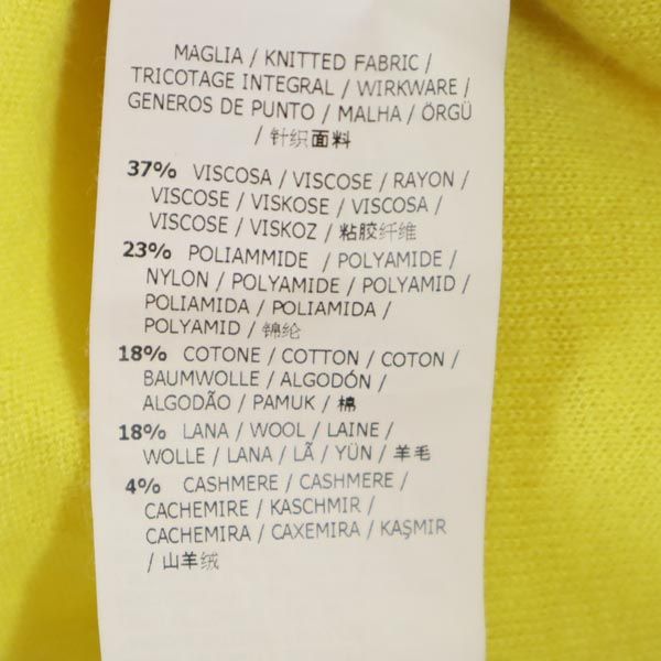 MAX&CO マックスアンドコー 長袖 Vネック カーディガン イエロー レディース