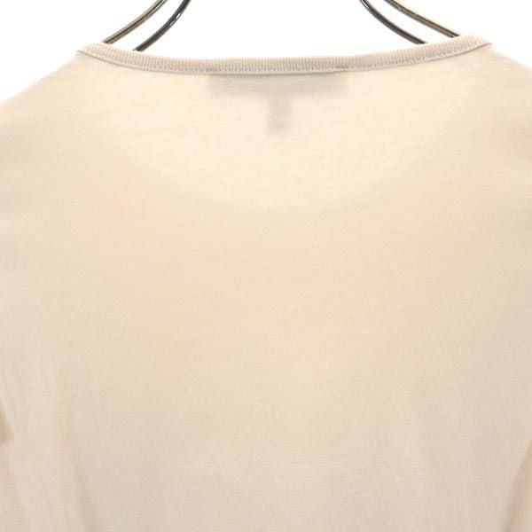 SEE BY CHLOE シーバイクロエ ロゴプリント 長袖 Tシャツ 38 ベージュ ロンT レディース