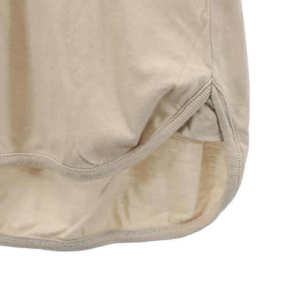 SEE BY CHLOE シーバイクロエ ロゴプリント 長袖 Tシャツ 38 ベージュ ロンT レディース