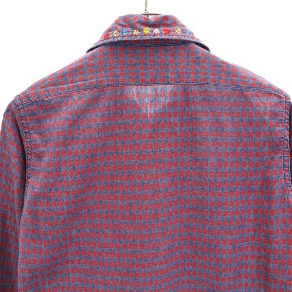 HYSTERIC GLAMOUR ヒステリックグラマー 総柄 長袖 シャツ FREE 赤系 レディース