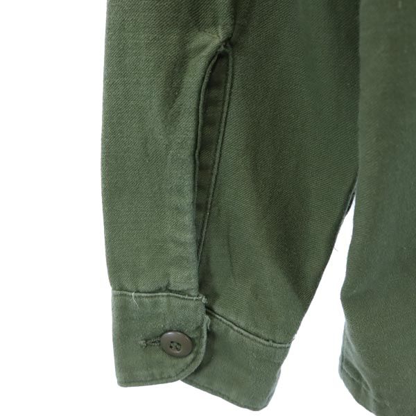 US ARMY アメリカ軍 ユーティリティー 星柄 刺繍 ミリタリージャケット 16 1/2 カーキ メンズ