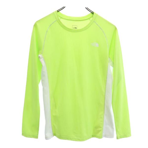 THE NORTH FACE ノースフェイス NTW11670 ロゴ 長袖 Tシャツ L グリーン系 ロンT アウトドア レディース