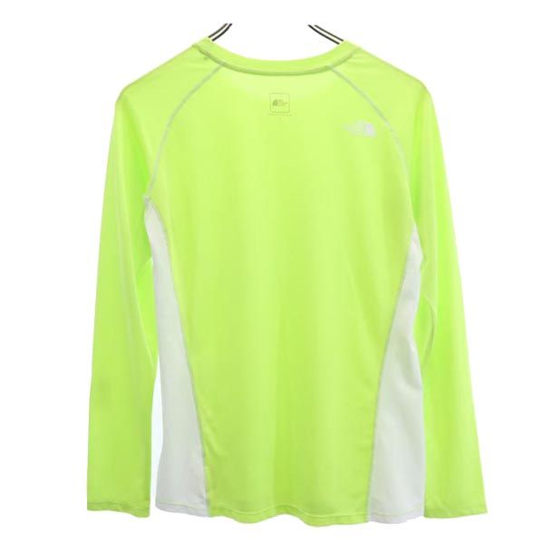 THE NORTH FACE ノースフェイス NTW11670 ロゴ 長袖 Tシャツ L グリーン系 ロンT アウトドア レディース