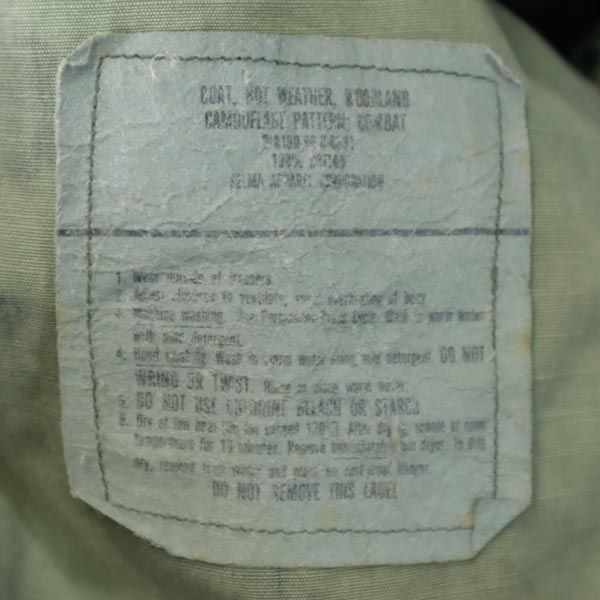 US ARMY アメリカ軍 80s ウッドランド カモフラージュ柄 ミリタリージャケット L カーキ系 DLA メンズ