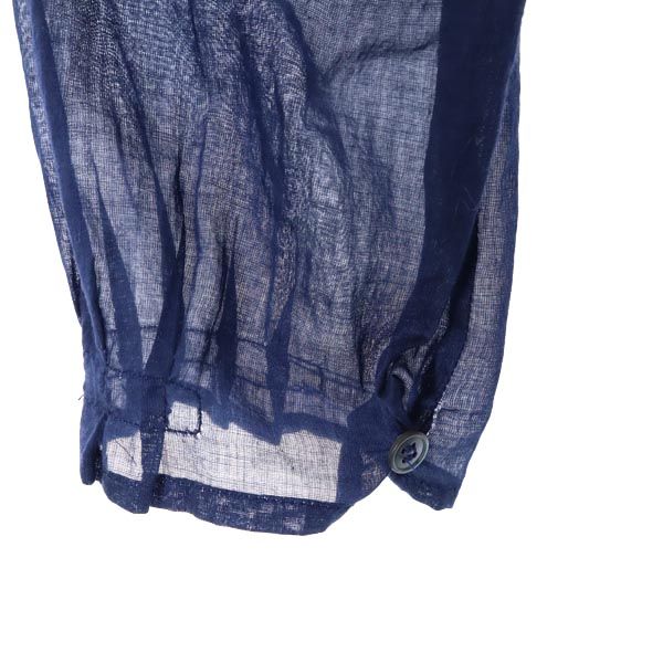 MIUMIU ミュウミュウ 長袖 シースルー ワンピース 40 ネイビー系 チュニック レディース