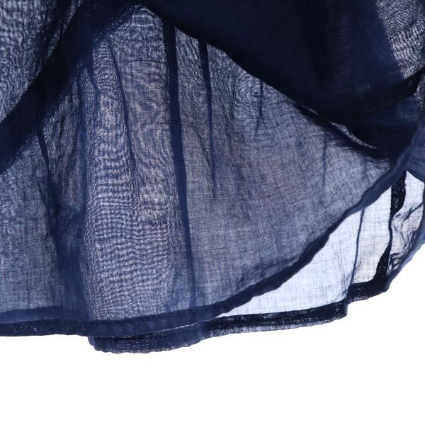 MIUMIU ミュウミュウ 長袖 シースルー ワンピース 40 ネイビー系 チュニック レディース