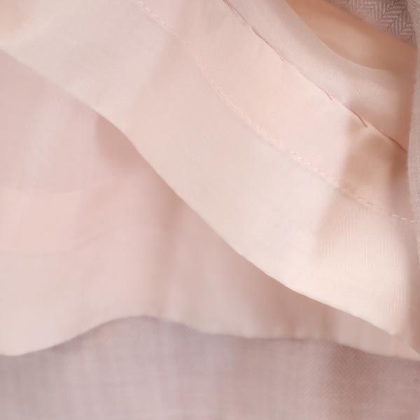 Aquascutum アクアスキュータム 日本製 ウールブレンド ヘリンボーン スカートスーツ 上下 セットアップ 9 ピンク系 レディース