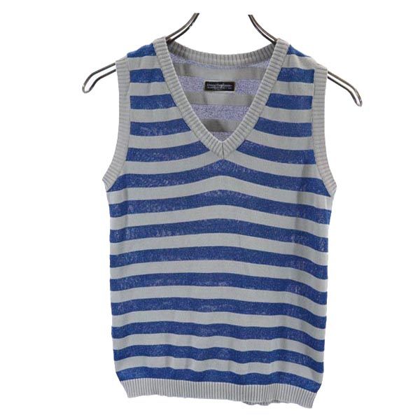 UNDERCOVER アンダーカバー ボーダー ニット ベスト M グレー系 レディース