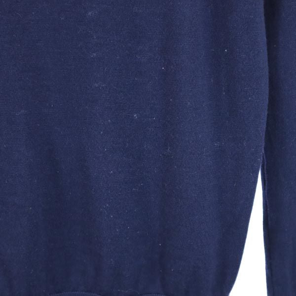 JIL SANDER NAVY ジルサンダーネイビー ウール 長袖 Vネック ニット M 紺系 セーター レディース